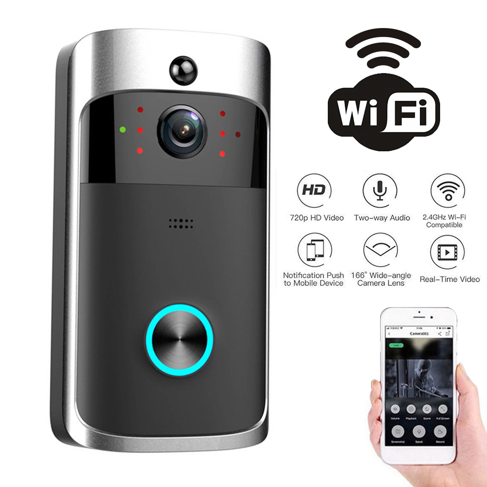 Home Security Bell - 2026 NEW V5 Video Door Bell