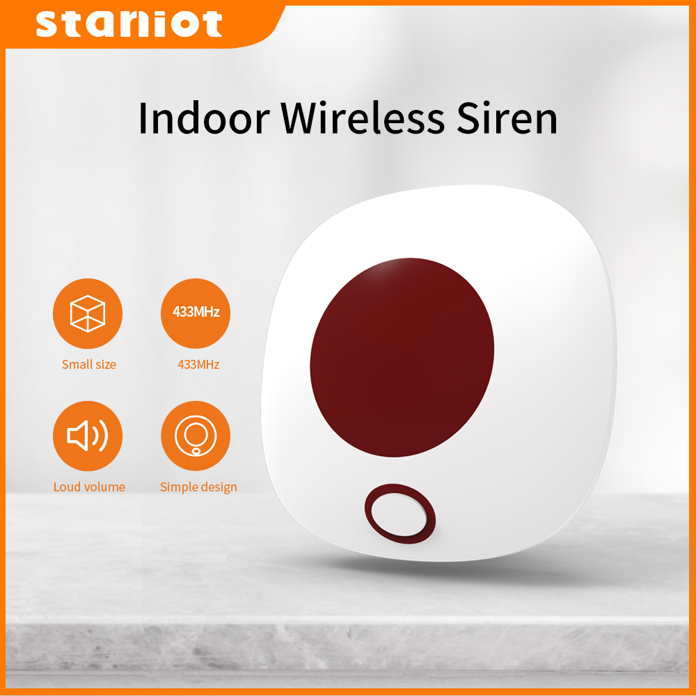 Home Security Device - Staniot Indoor Wireless Siren 433Mhz Burglar