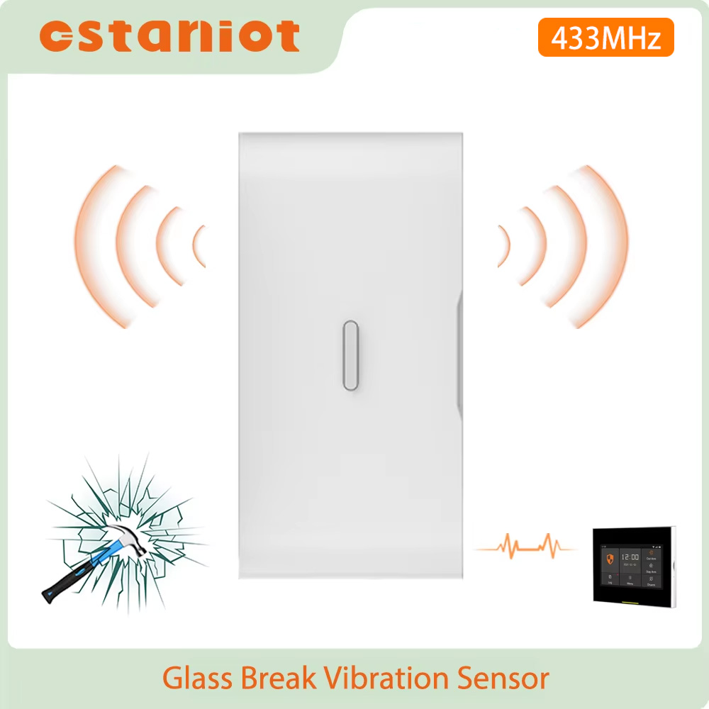 Window Alarm Sensor - Ostaniot 433MHz eV1527 Wireless Glass Break