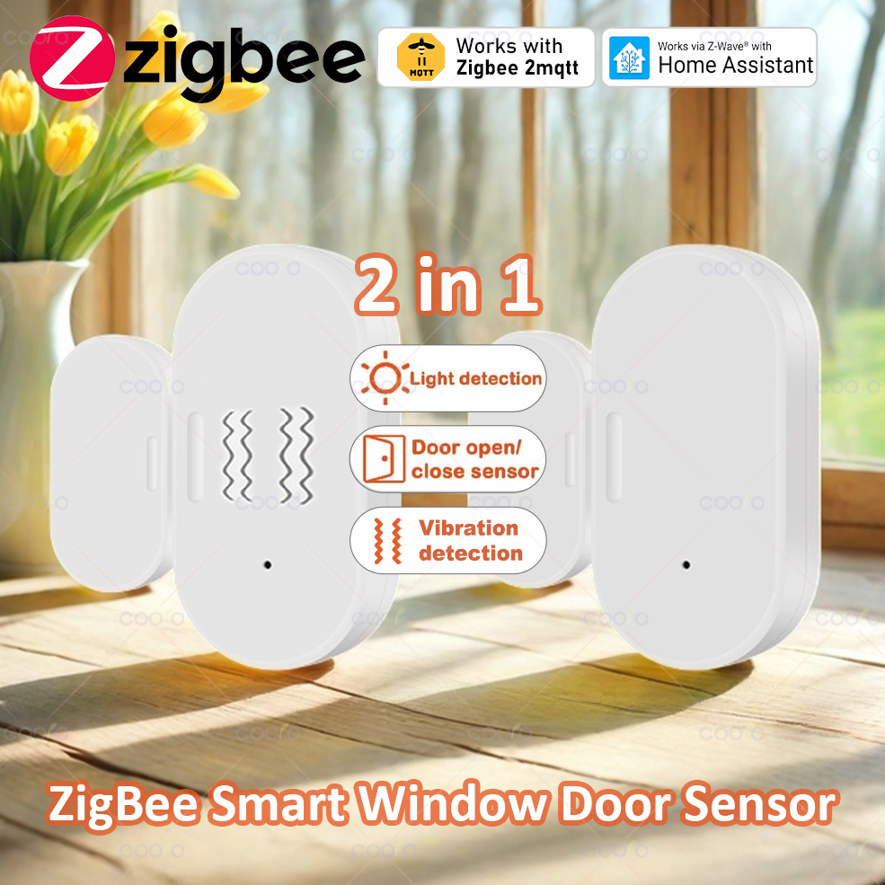 Window Alarm Sensor - ZigBee Door Window Sensor Lux Light/