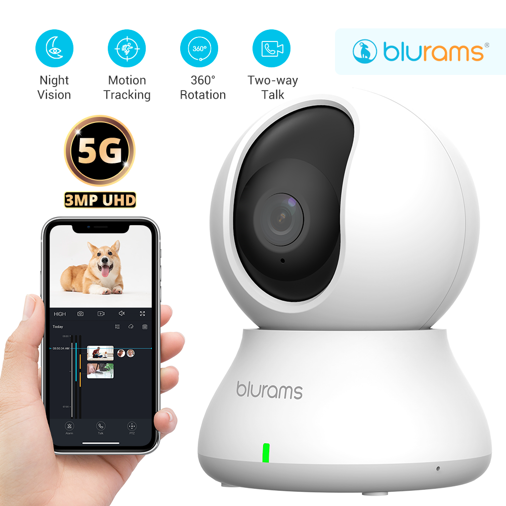 Home Security Adt - Blurams 2K 5GHz/2.4GHz Indoor Camera for