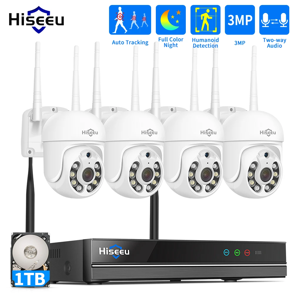 Home Security Panel - Hiseeu 5MP WiFi CCTV Camera Security
