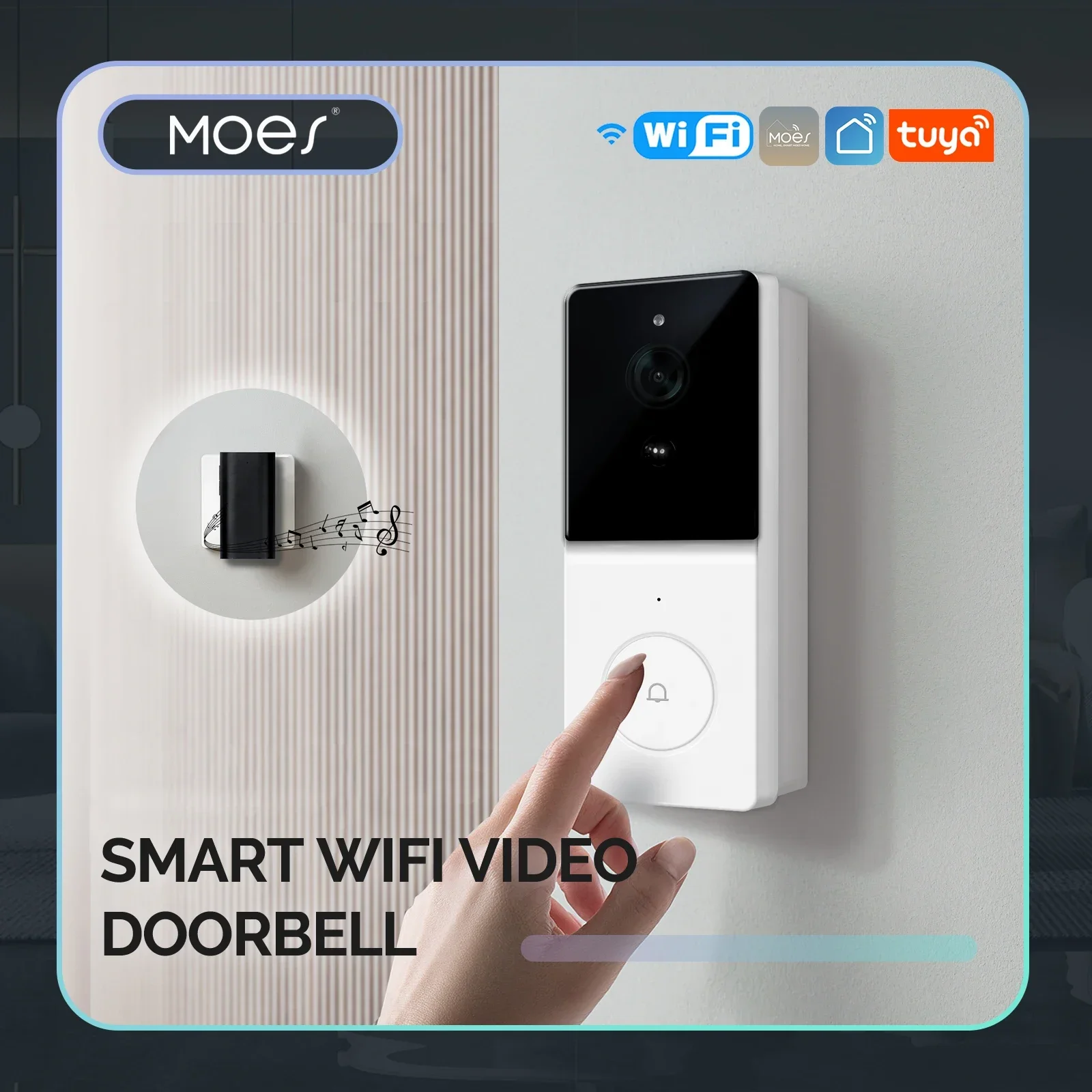 Home Security Bell - MOES Tuya Smart WiFi Video Doorbell