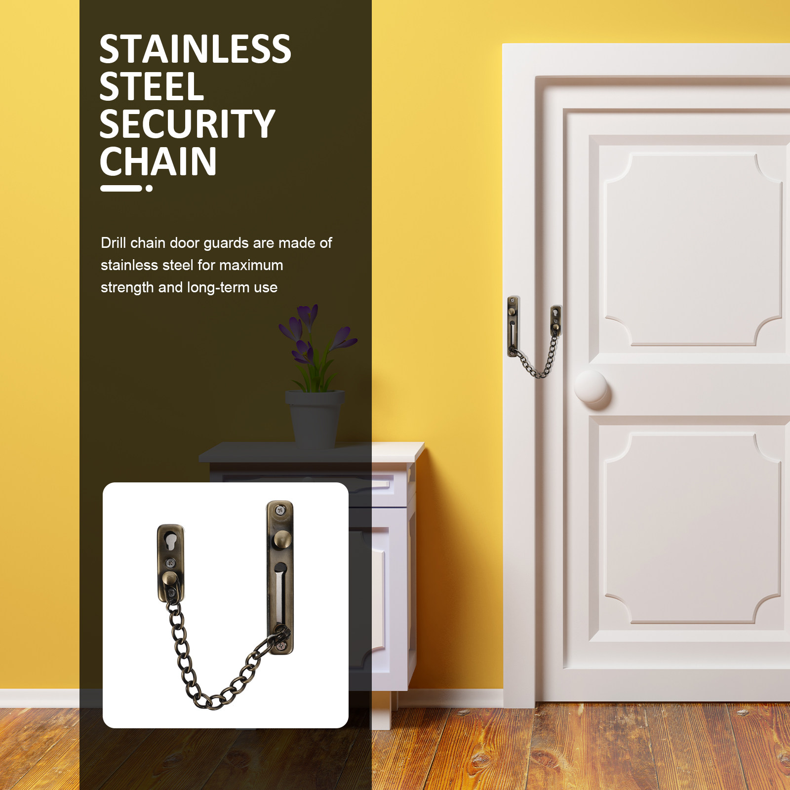 Punch-Free Childproof Door Cha - Home Security Front Door のレビューと価格