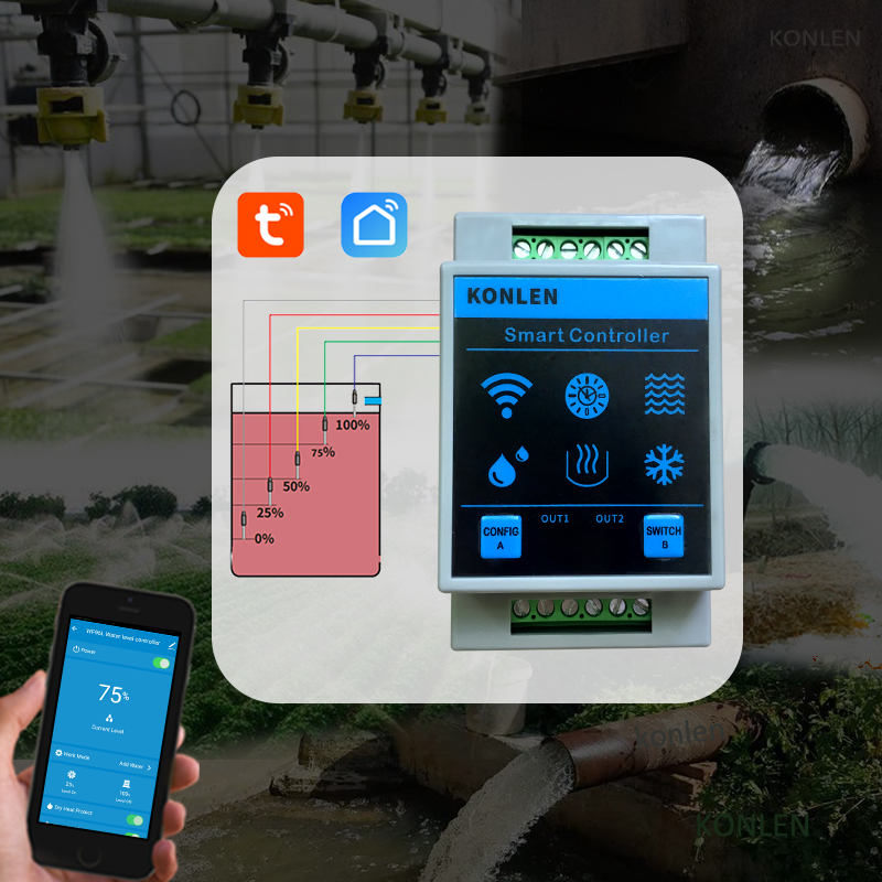 KONLEN Tuya Water Level Sensor - Home Security With Ai のレビューと価格