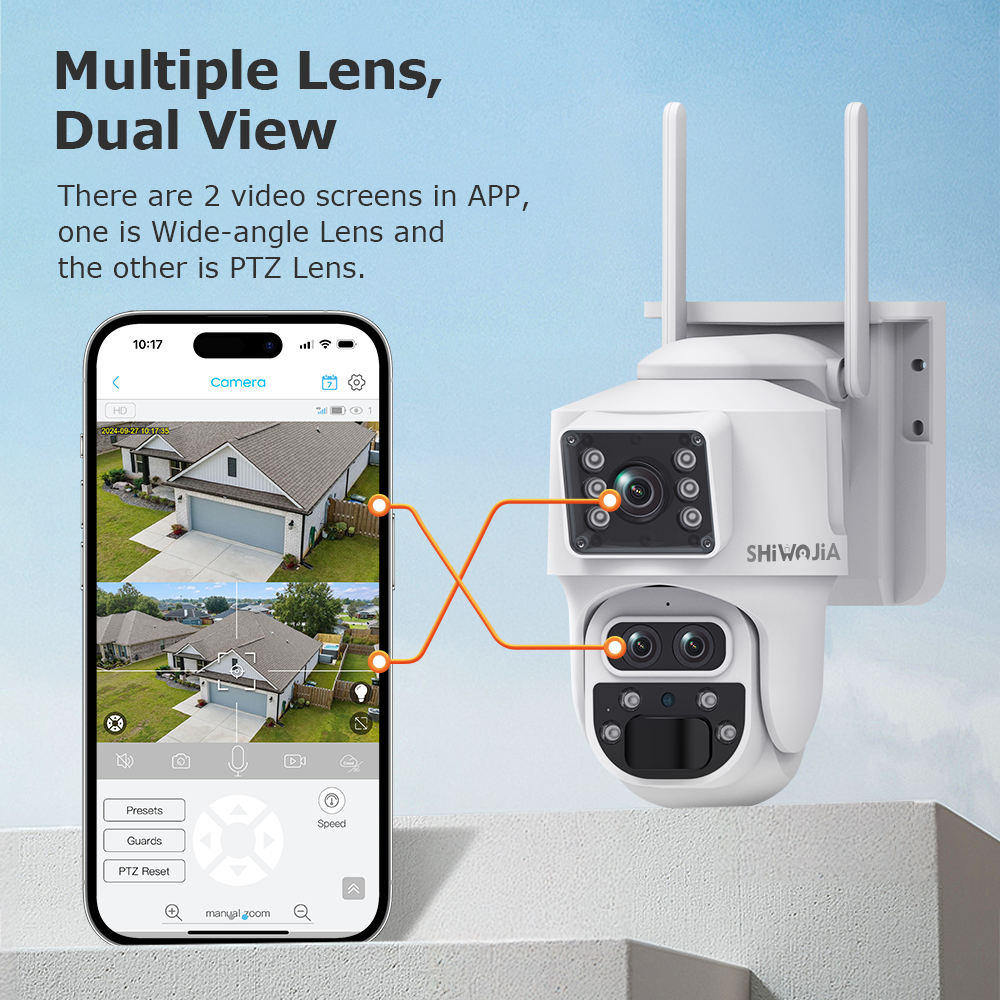 SHIWOJIA 12MP 6K 15X Zoom Sola - Home Security Panel のレビューと価格