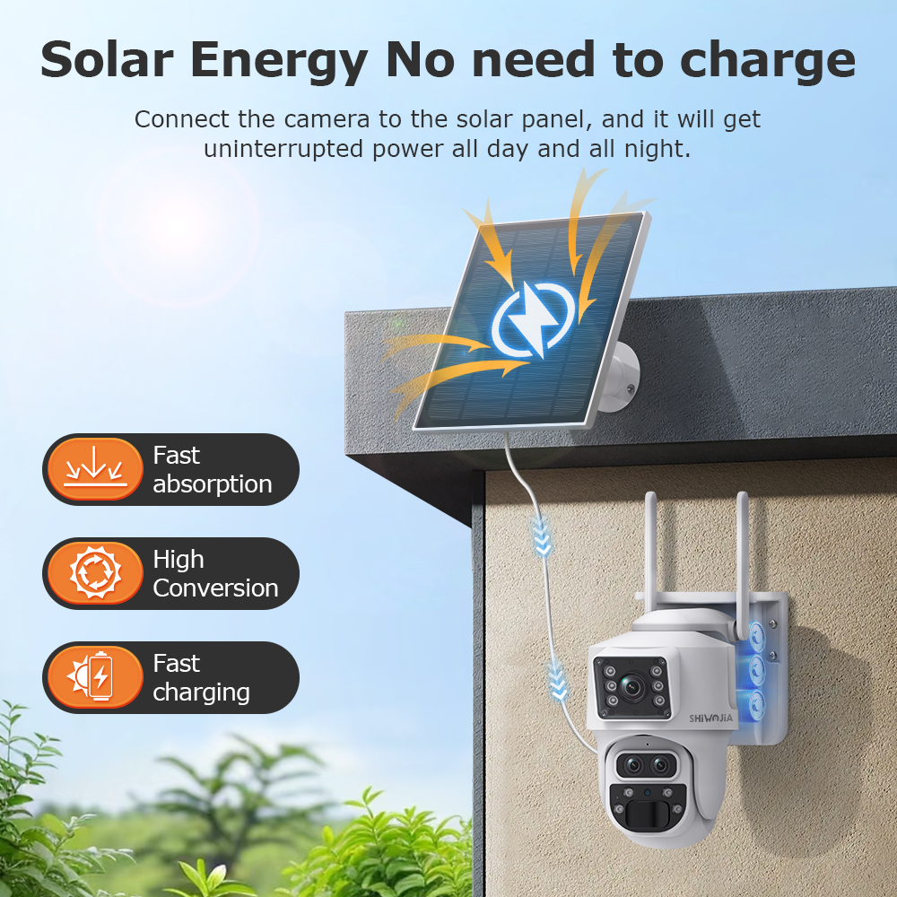SHIWOJIA 12MP 6K 15X Zoom Sola - Home Security Panel のレビューと価格
