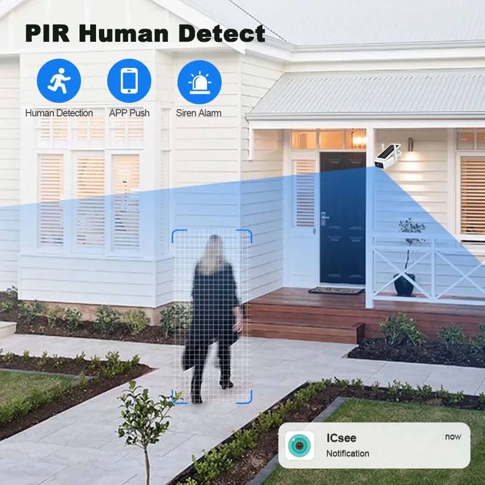 ICSEE 5MP WiFi Camera Solar Po - Home Security Eufy のレビューと価格