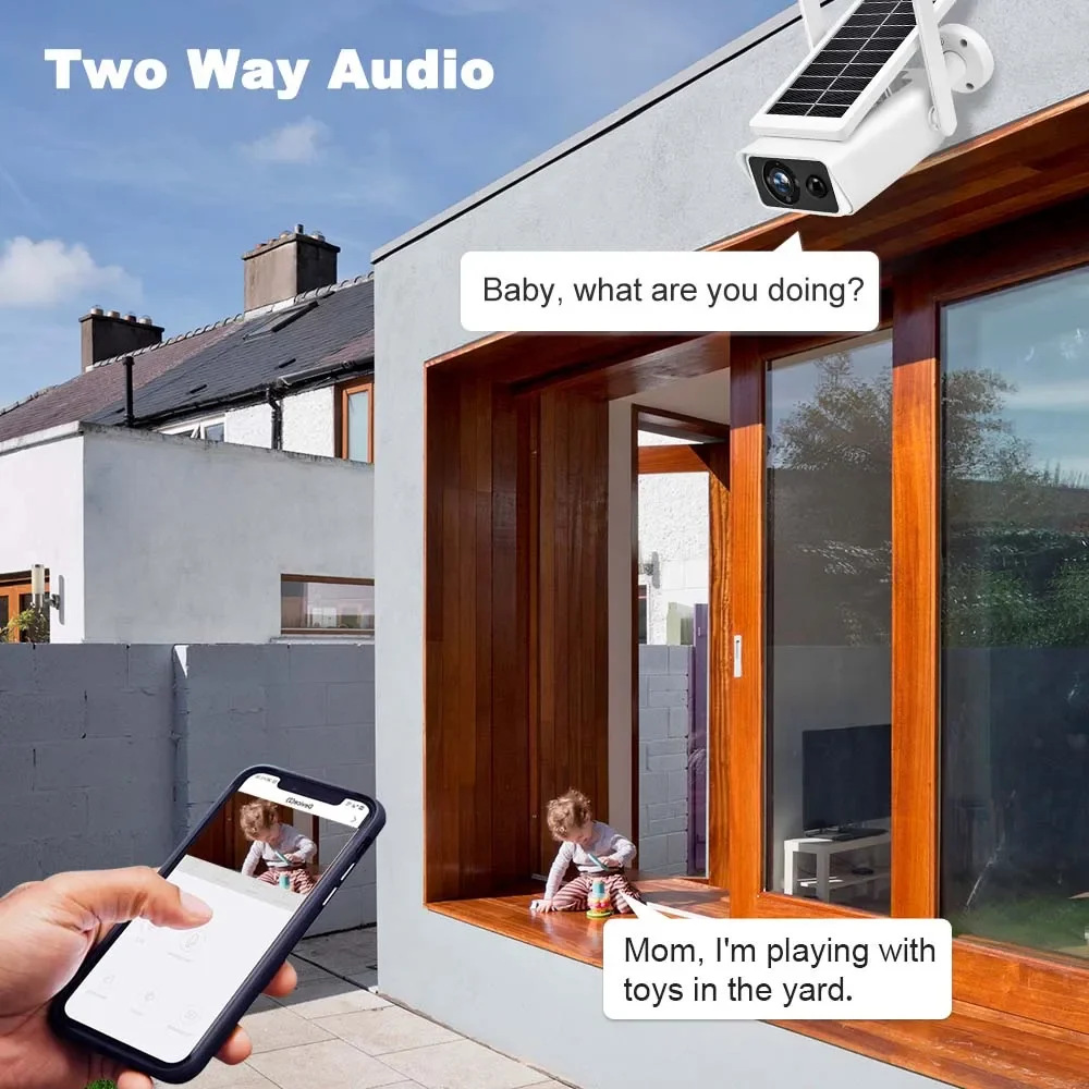 ICSEE 5MP WiFi Camera Solar Po - Home Security Eufy のレビューと価格
