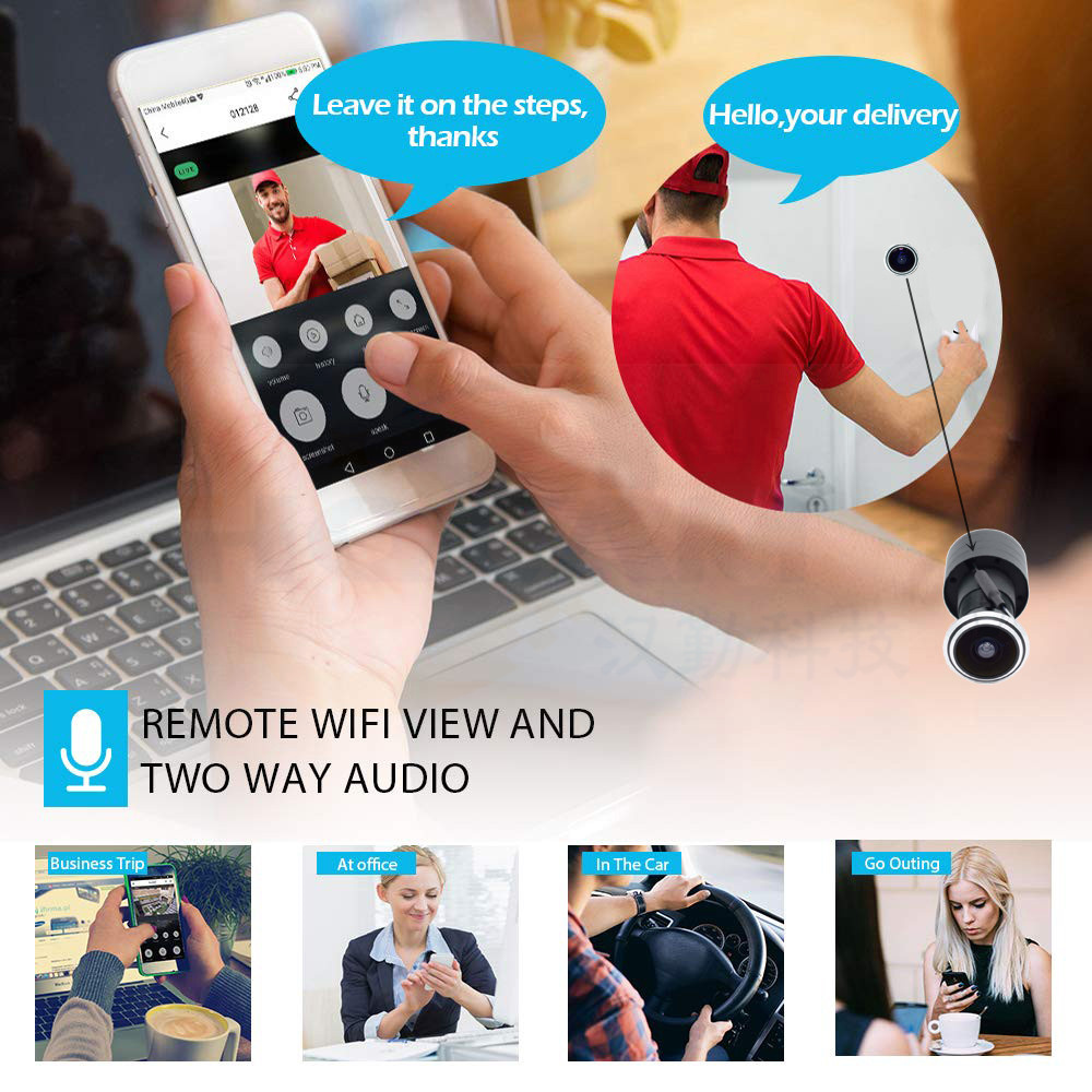 5MP Door Eye IP POE Camera Min - Home Security Adt のレビューと価格