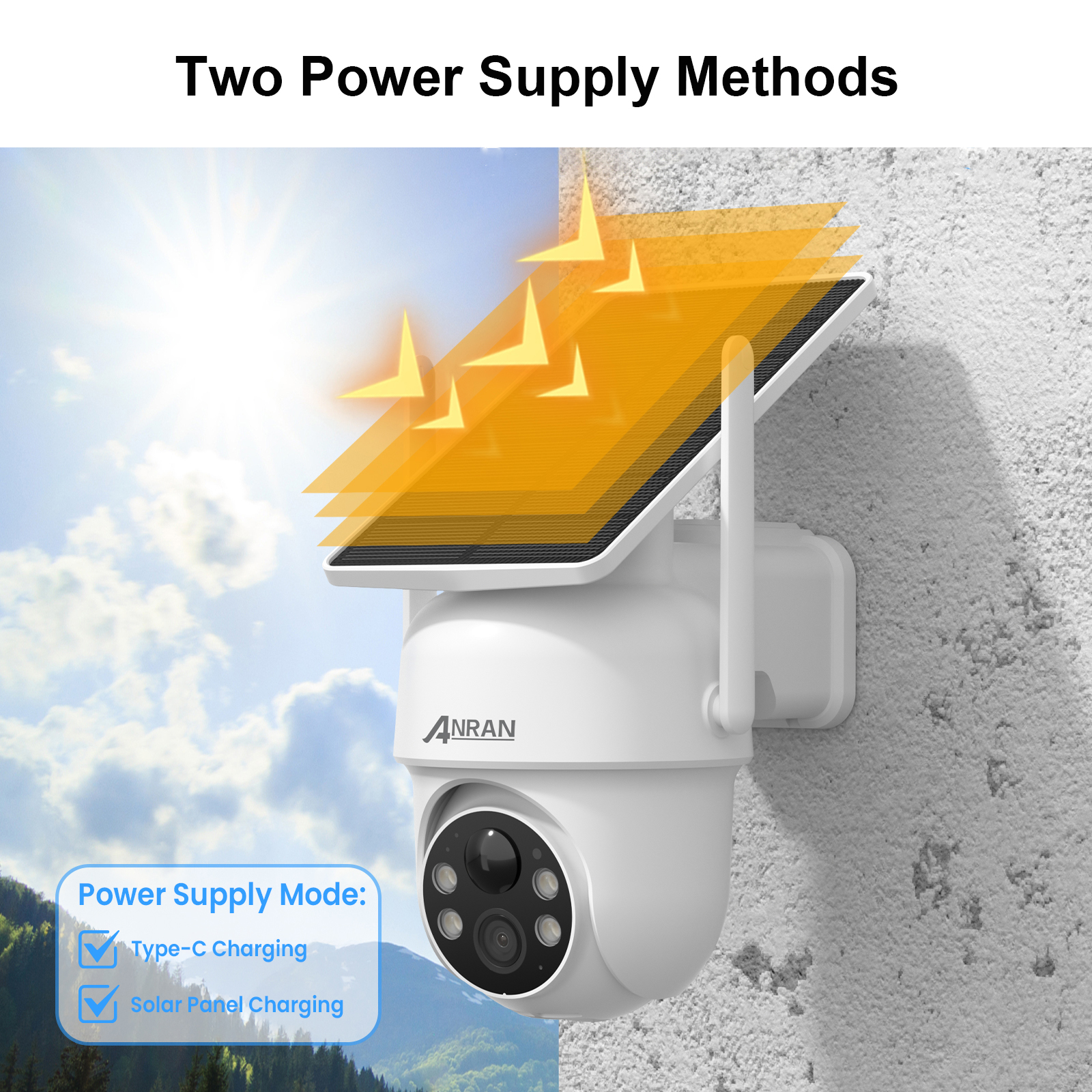 ANRAN 2K 3/5MP Solar Camera 2. - Home Security Eufy のレビューと価格