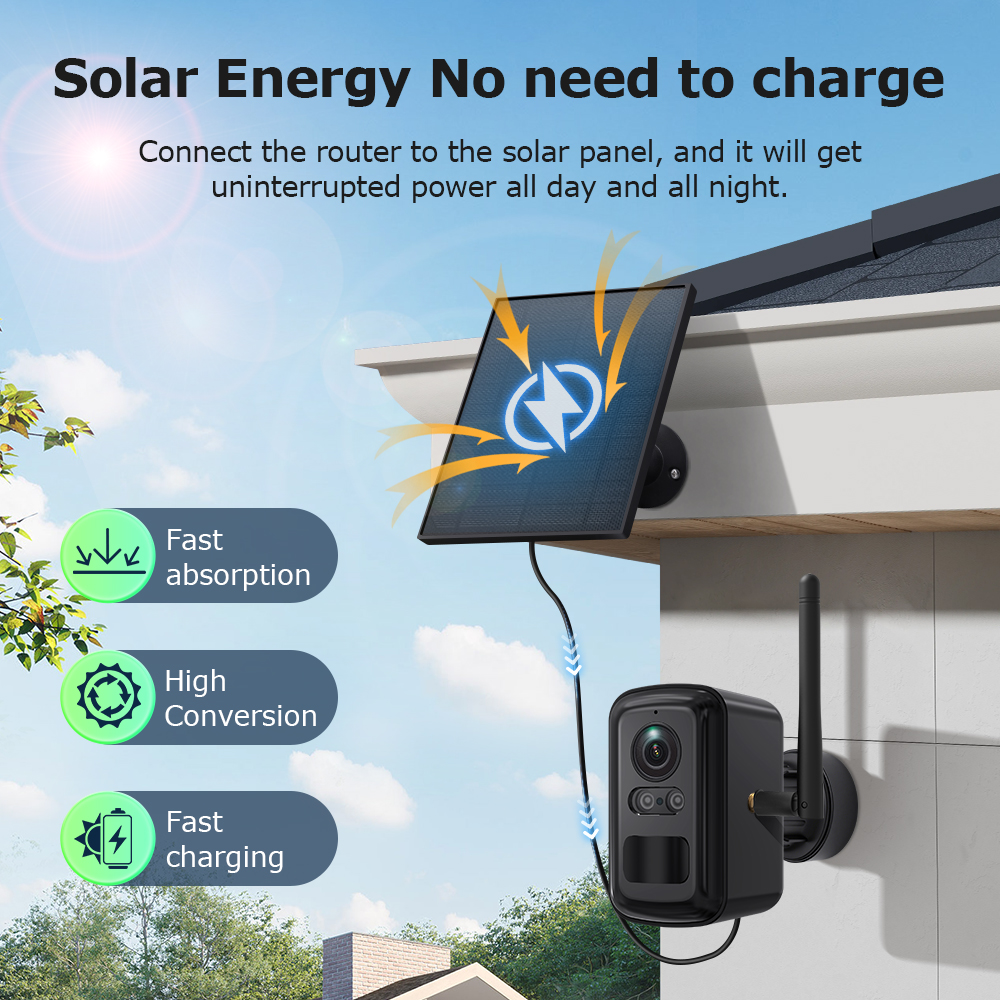 SHIWOJIA 3MP Wireless Solar Ca - Home Security No Monthly Fee のレビューと価格