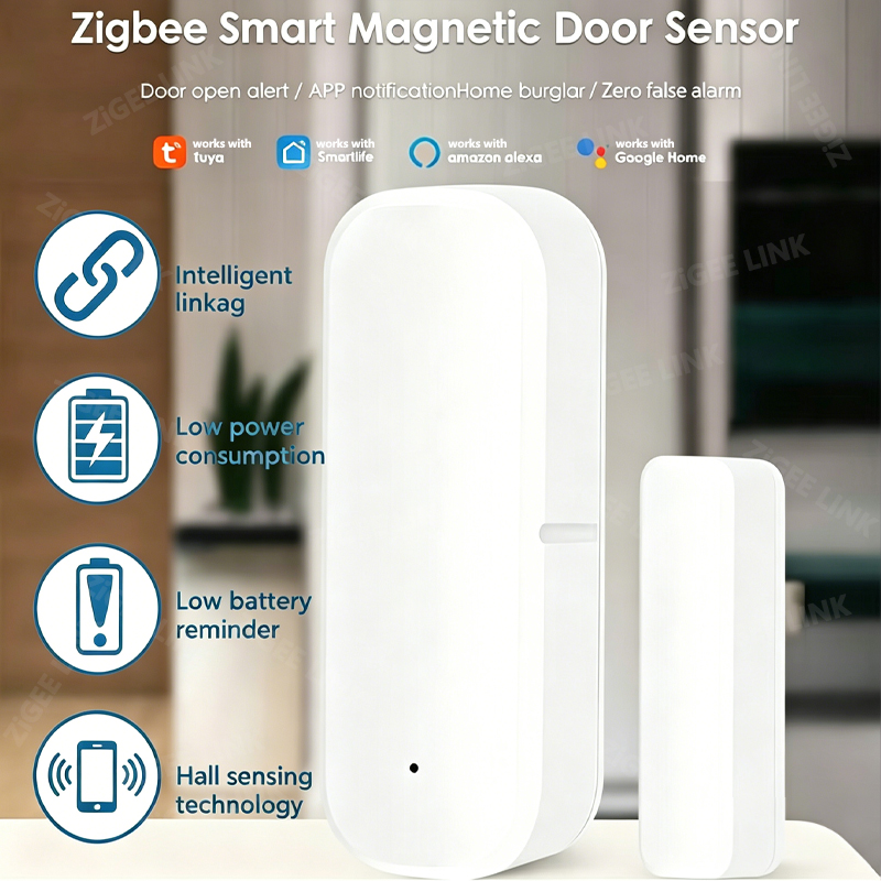 Door Window Sensor ZigBee Door - Window Alarm Sensor のレビューと価格