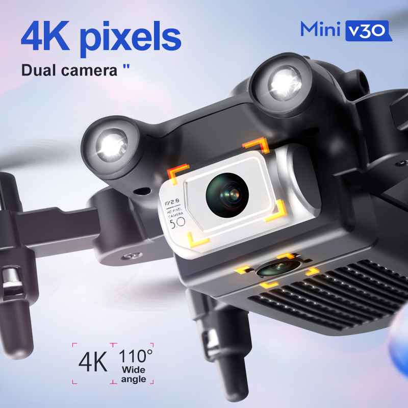 Mini V30 WiFi FPV Drone With 4 - Home Security Cameras Outdoor のレビューと価格