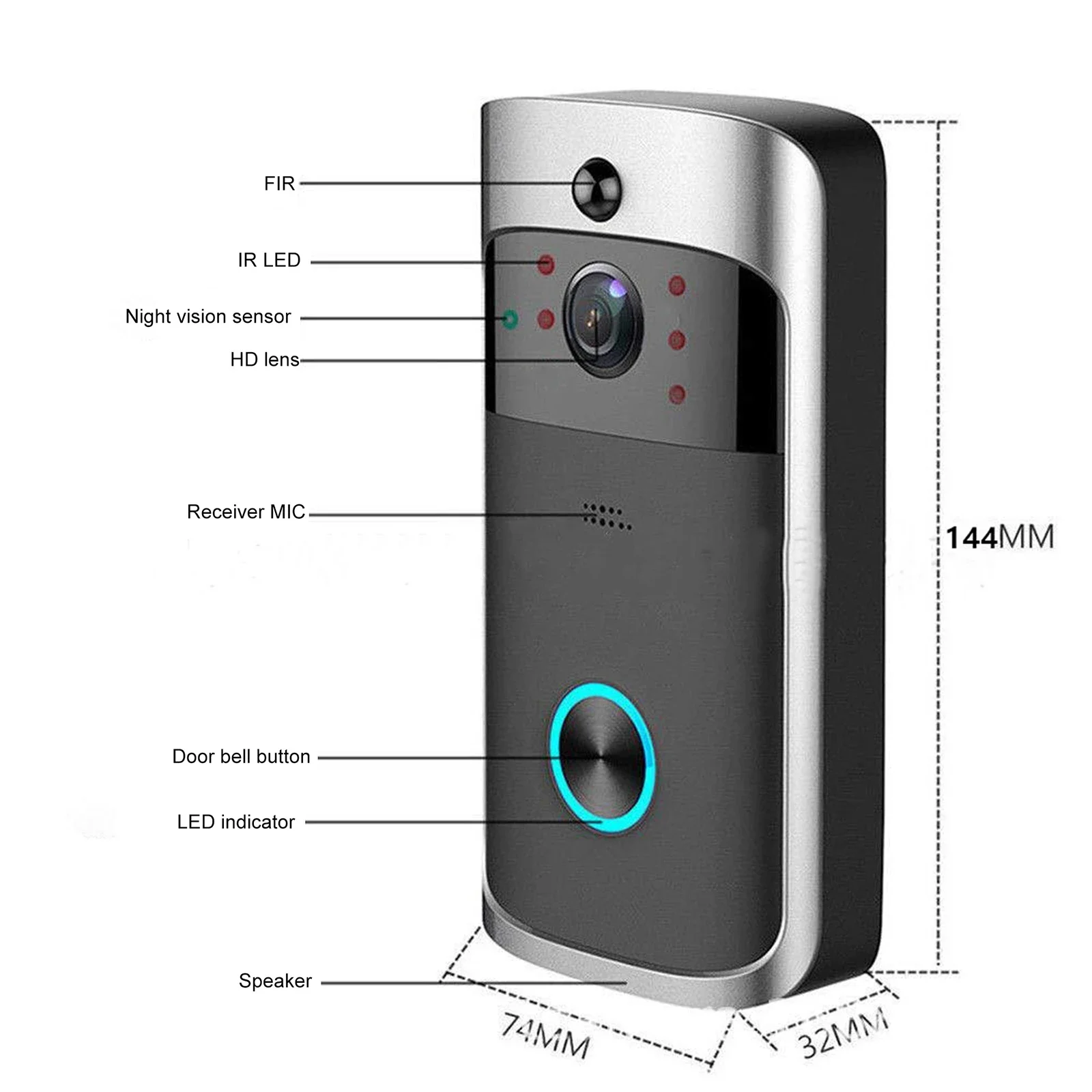 2026 NEW V5 Video Door Bell Wi - Home Security Bell のレビューと価格