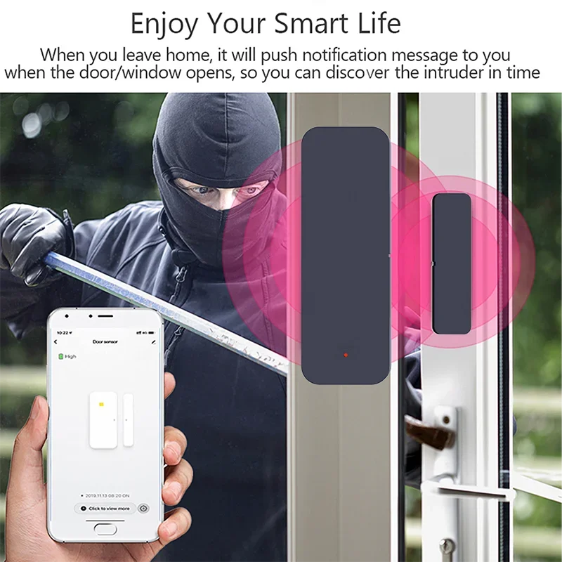 Tuya Zigbee Wifi Door Sensor W - Home Security With Ai のレビューと価格