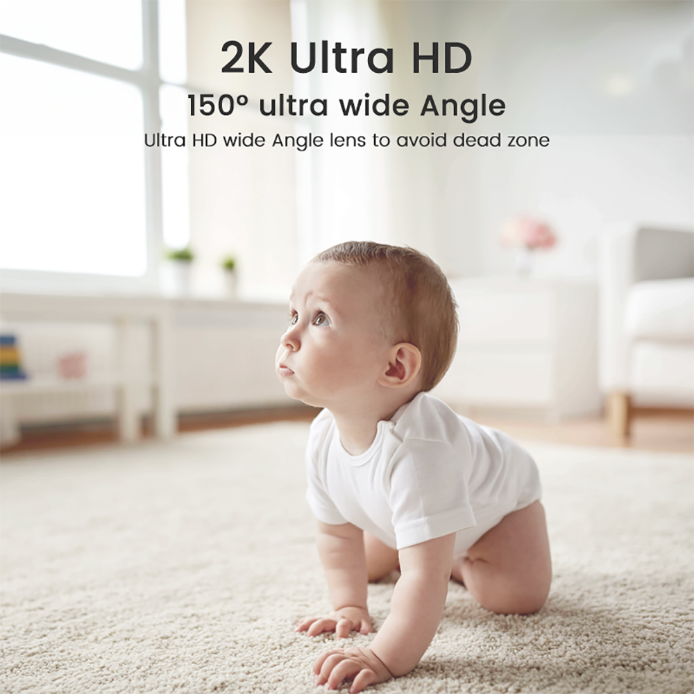 XIAOVV 3MP 2K 2.4GHz WiFi Indo - Home Security Indoor Cameras のレビューと価格
