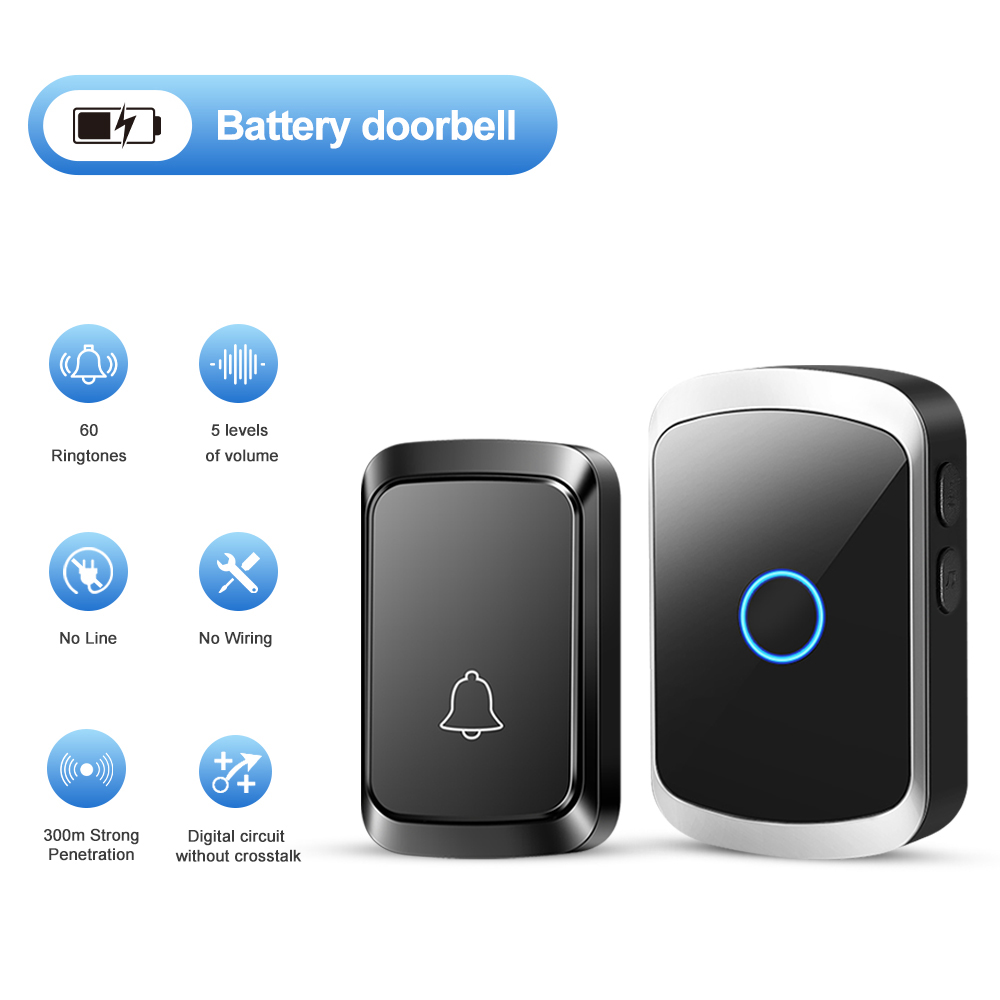 Smart Wireless Doorbell Door C - Home Security Bell のレビューと価格
