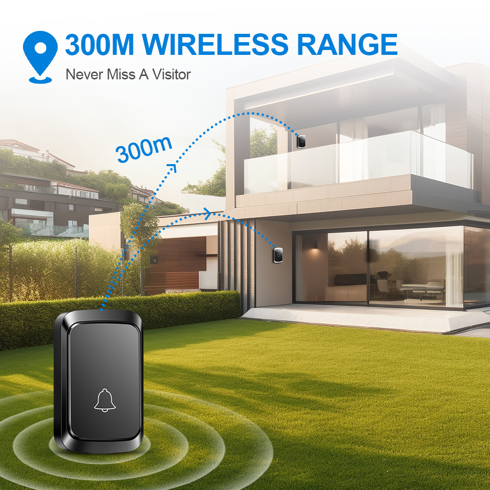 Smart Wireless Doorbell Door C - Home Security Bell のレビューと価格