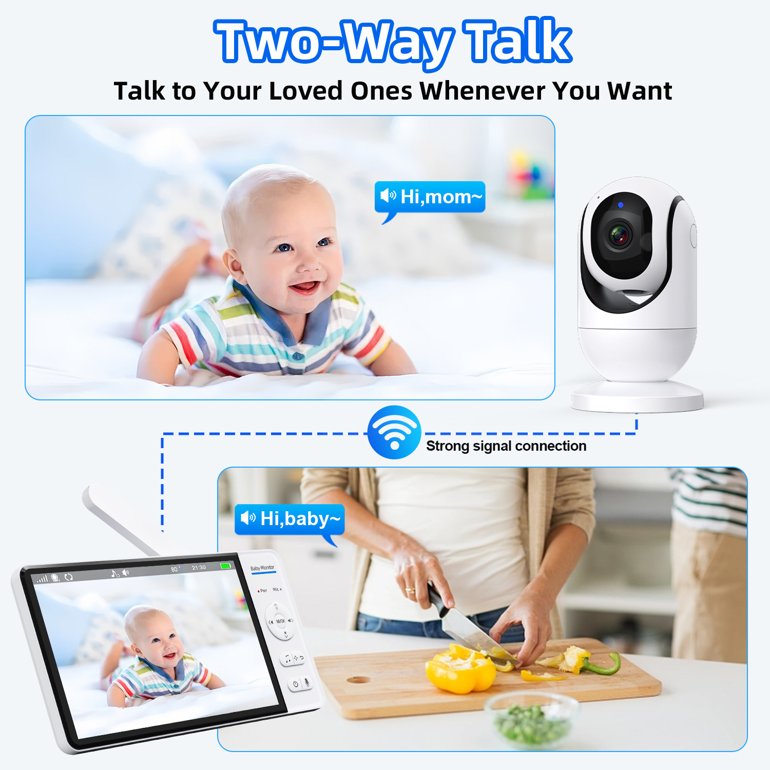 7 Inch Video Baby Monitor with - Home Security Video Cameras のレビューと価格