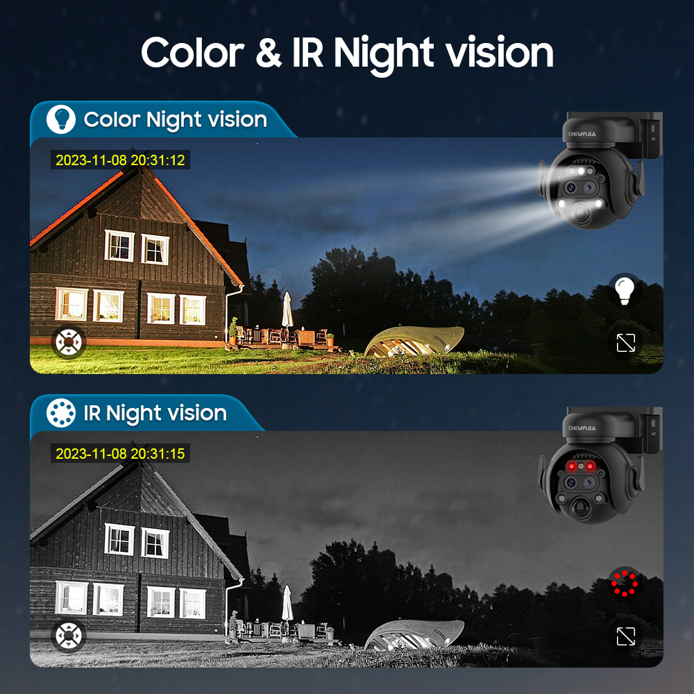 SHIWOJIA 12X Zoom 4G LTE Solar - Home Security Panel のレビューと価格