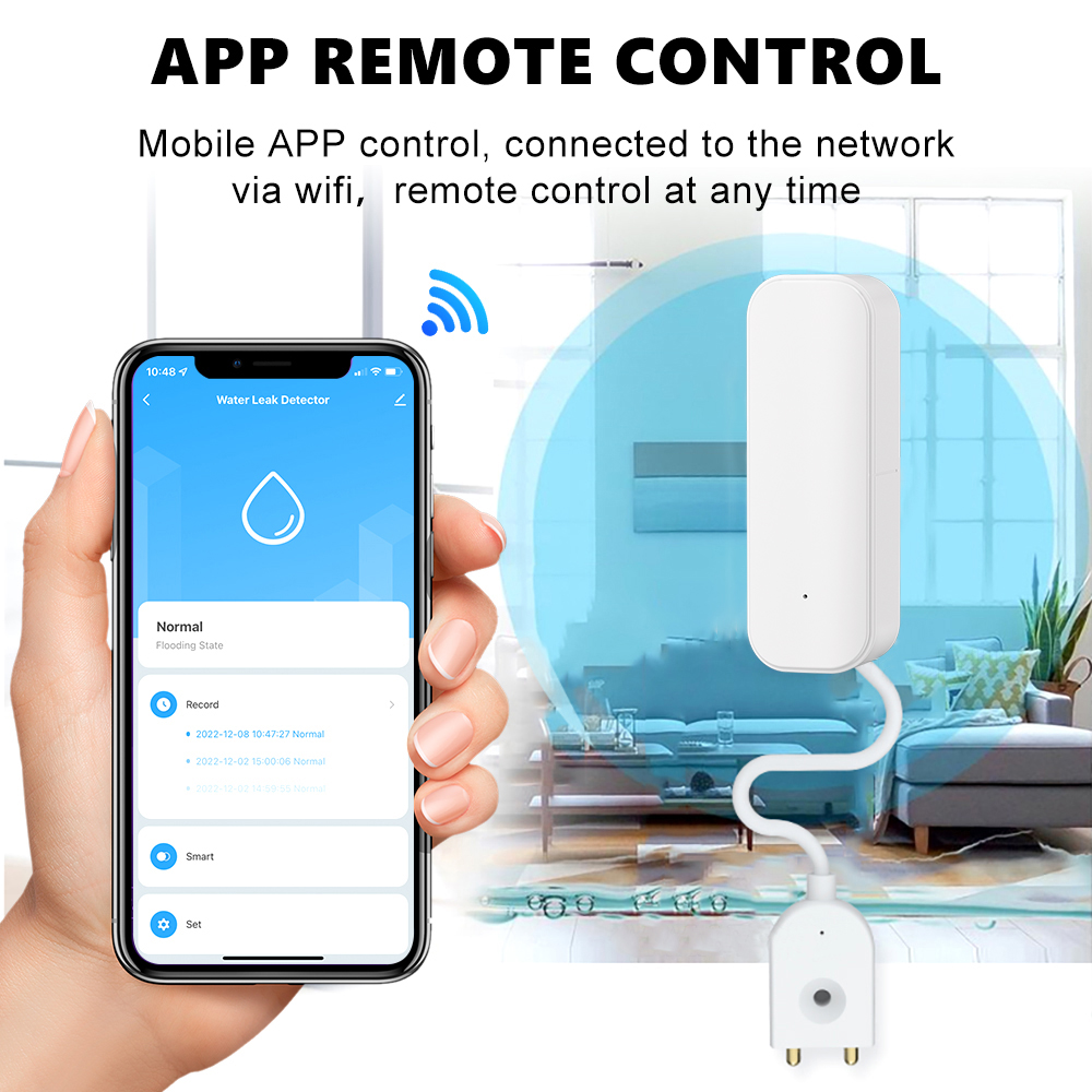WiFi or Zigbee Water Leak Sens - Home Security Alarm System のレビューと価格