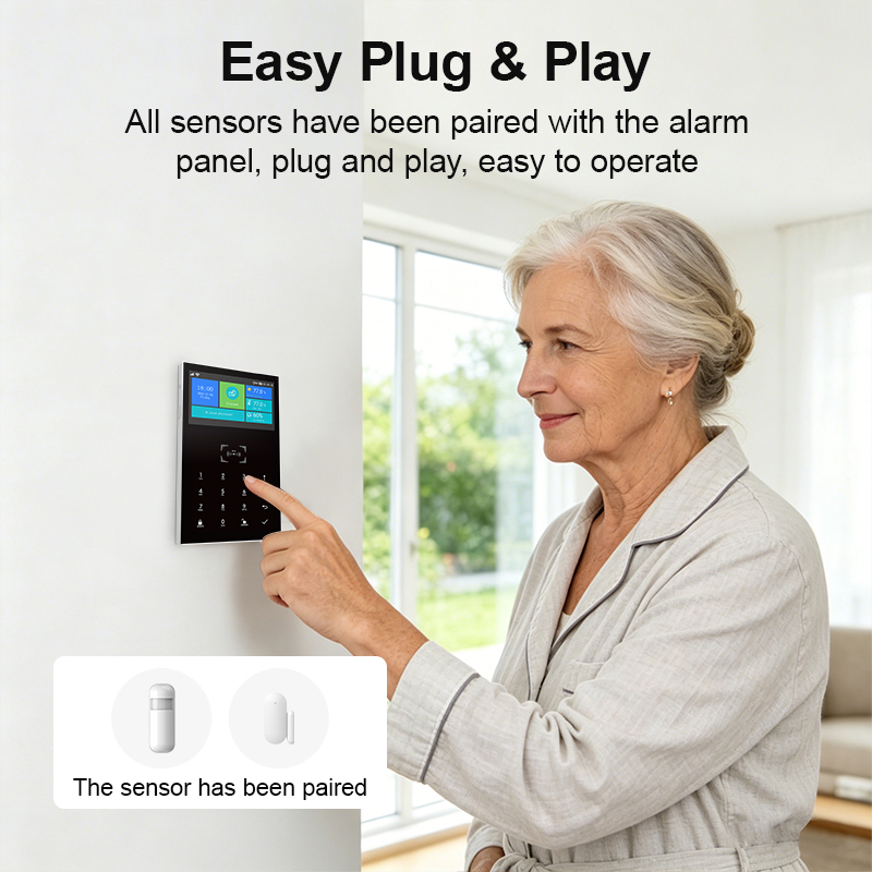 Smart Home Alarm System 2.4G W - Home Security No Monthly Fee のレビューと価格