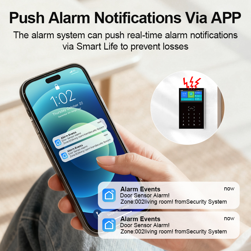 Smart Home Alarm System 2.4G W - Home Security No Monthly Fee のレビューと価格