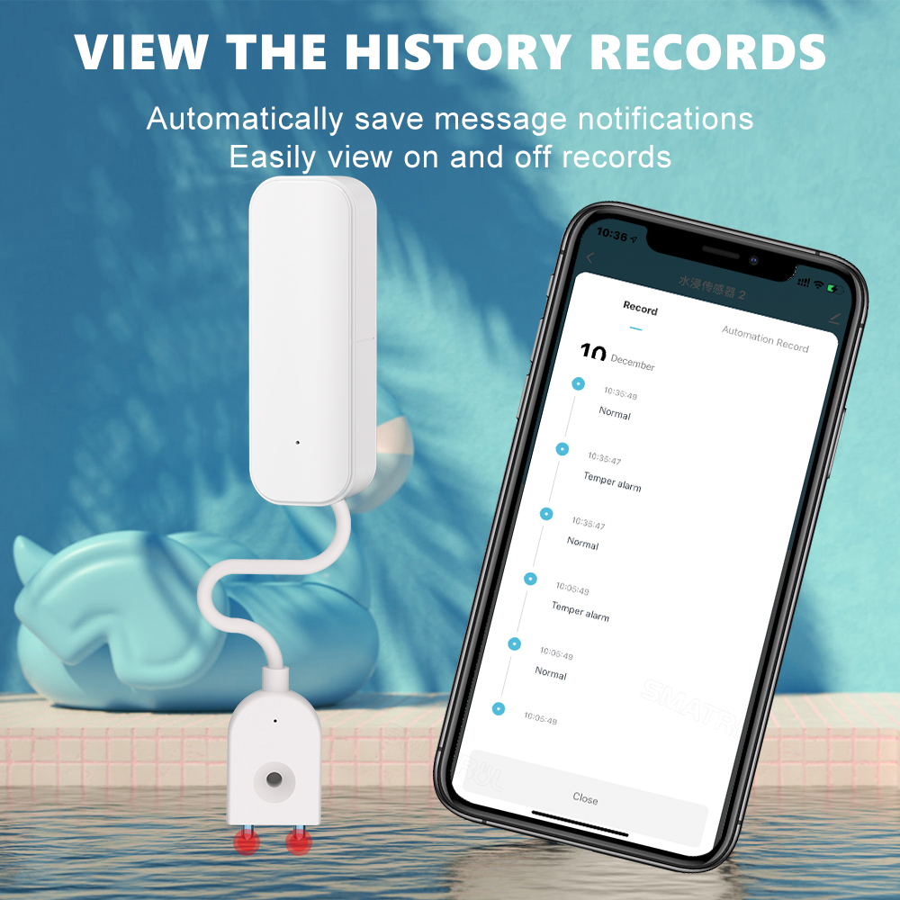 WiFi/Zigbee Water Sensor Tuya  - Home Security With Ai のレビューと価格