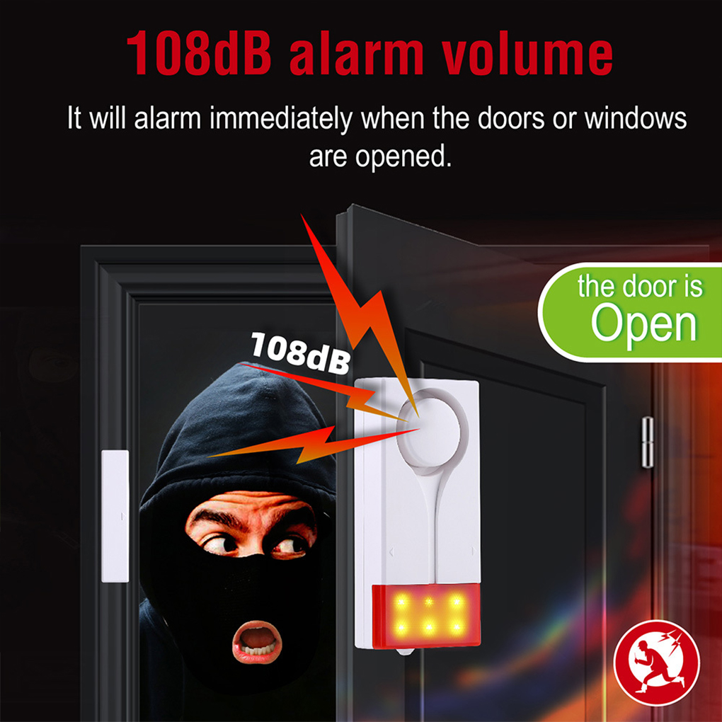 Anti-Theft Alarm 110db Loud Do - Window Alarm Sensor のレビューと価格