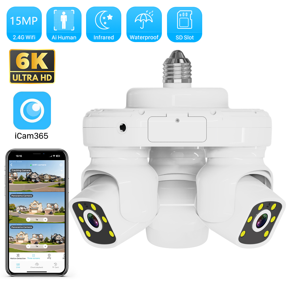 Smart 15MP Triple-Lens Bulb Se - Home Security Panel のレビューと価格