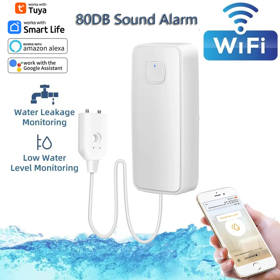 Tuya WiFi Smart Water Leak Sen - Home Security With Ai のレビューと価格