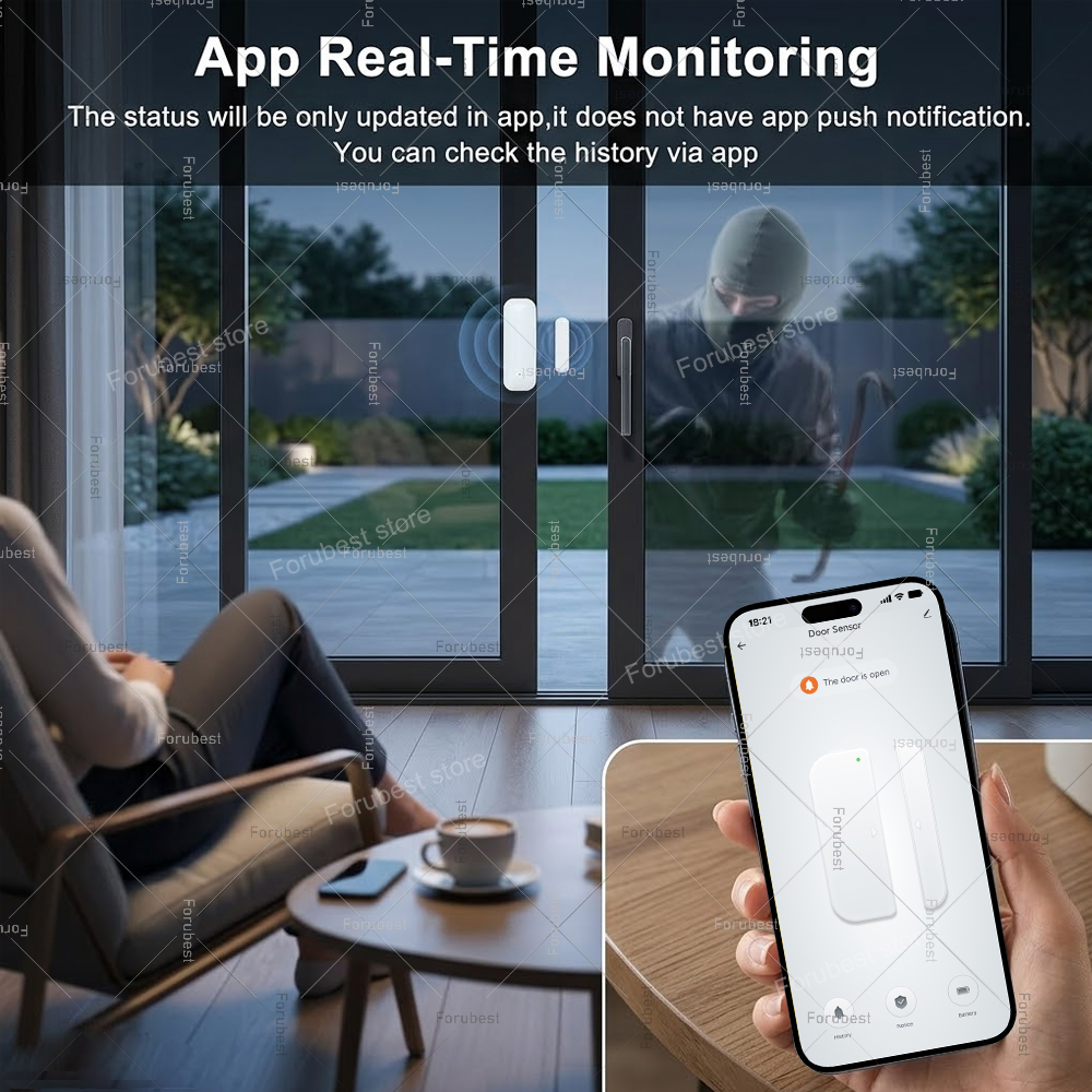 Tuya Zigbee Door Window Sensor - Home Security With Ai のレビューと価格