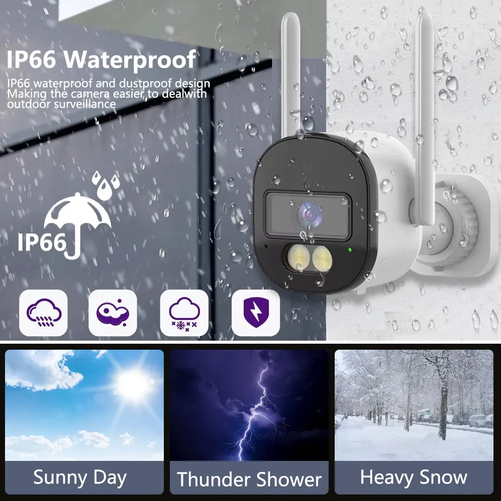Tuya Bullet Camera Outdoor 5MP - Home Security Video Cameras のレビューと価格