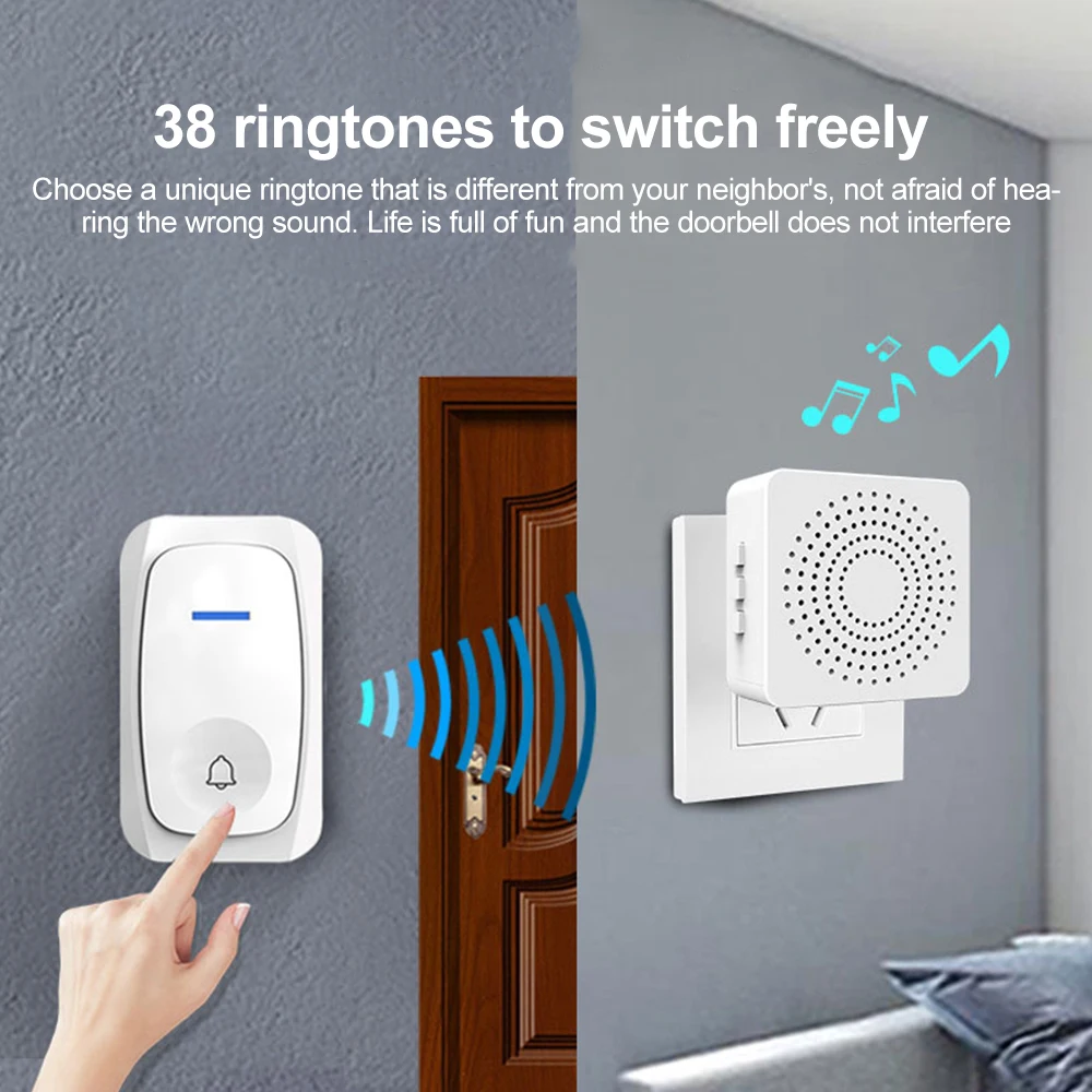 USB Wireless Doorbell Smart We - Home Security Bell のレビューと価格