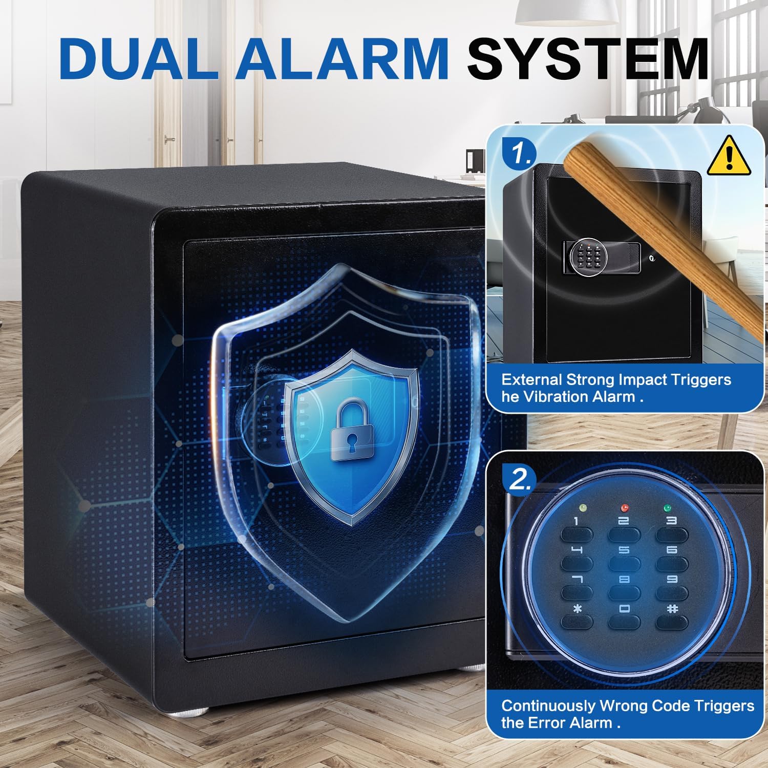 Safe Box, 1.9 Cubic Feet Secur - Home Security Alarm System のレビューと価格