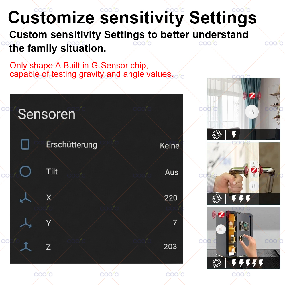 ZigBee 3.0 Vibration Sensor Re - Window Alarm Sensor のレビューと価格
