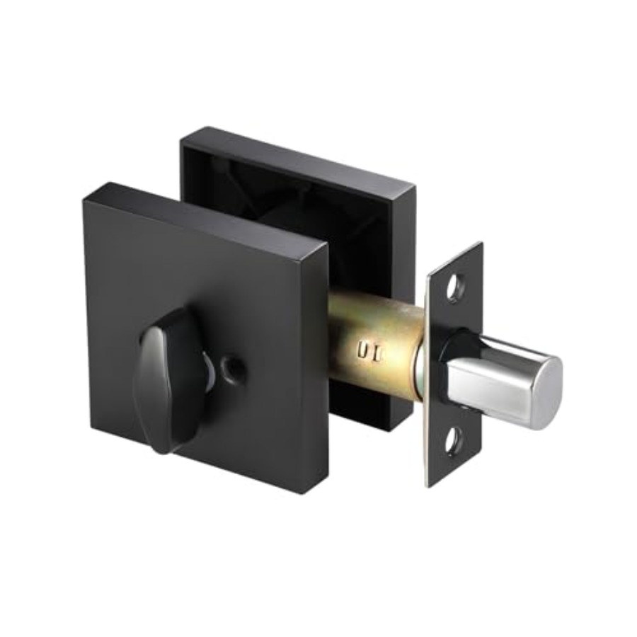 Matte Black Square Single Cyli - Home Security Front Door のレビューと価格