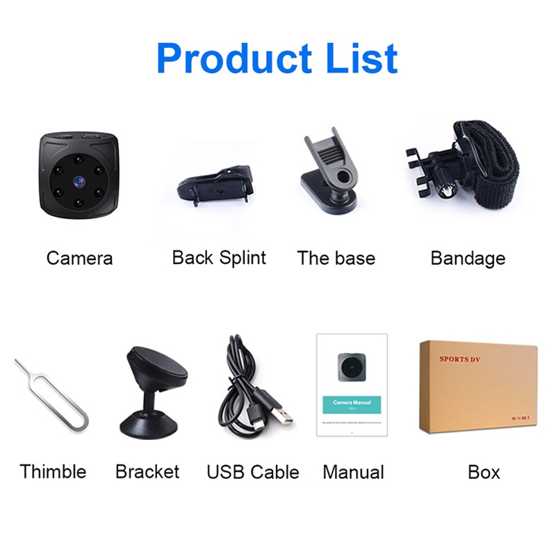Mini HD Camera 1080p Portable  - Home Security Indoor Cameras のレビューと価格