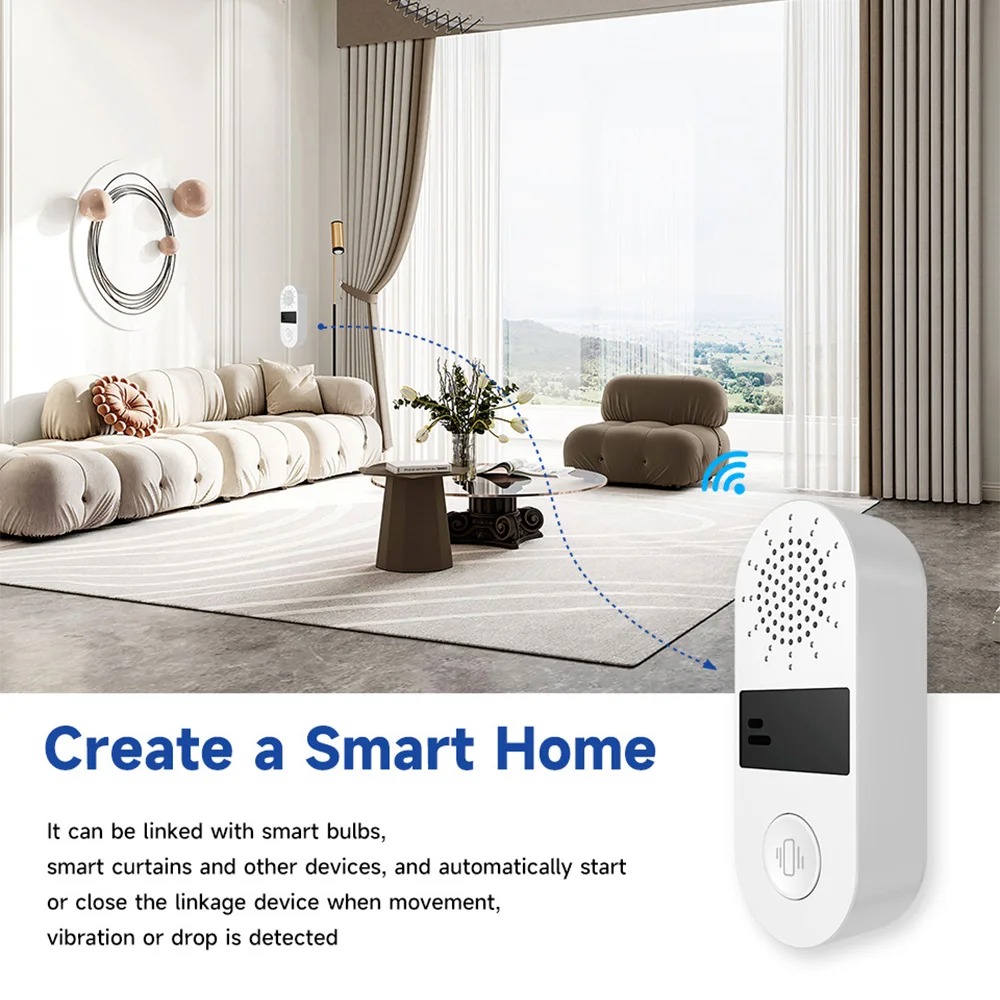 Tuya WiFi Vibration Sensor - 1 - Home Security With Ai のレビューと価格