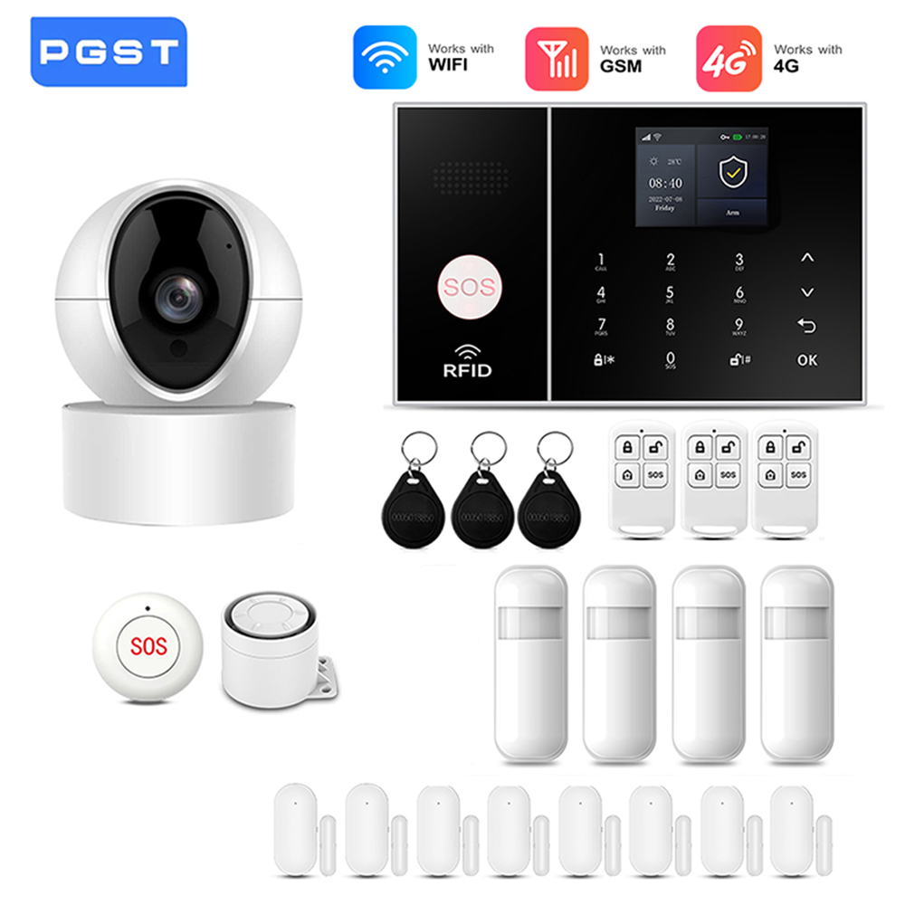 Smart Home Alarm System 4G WiF - Home Security No Monthly Fee のレビューと価格