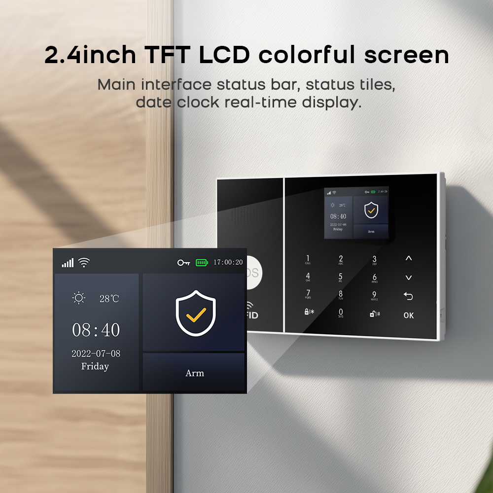 Smart Home Alarm System 4G WiF - Home Security No Monthly Fee のレビューと価格