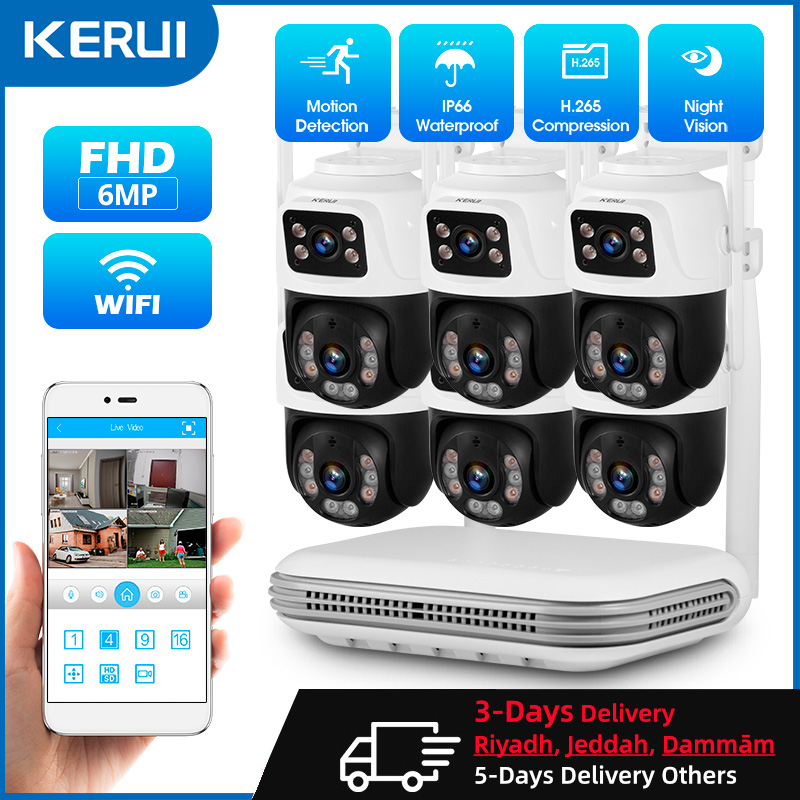 KERUI Waterproof 6MP HD Wirele - Home Security Indoor Cameras のレビューと価格