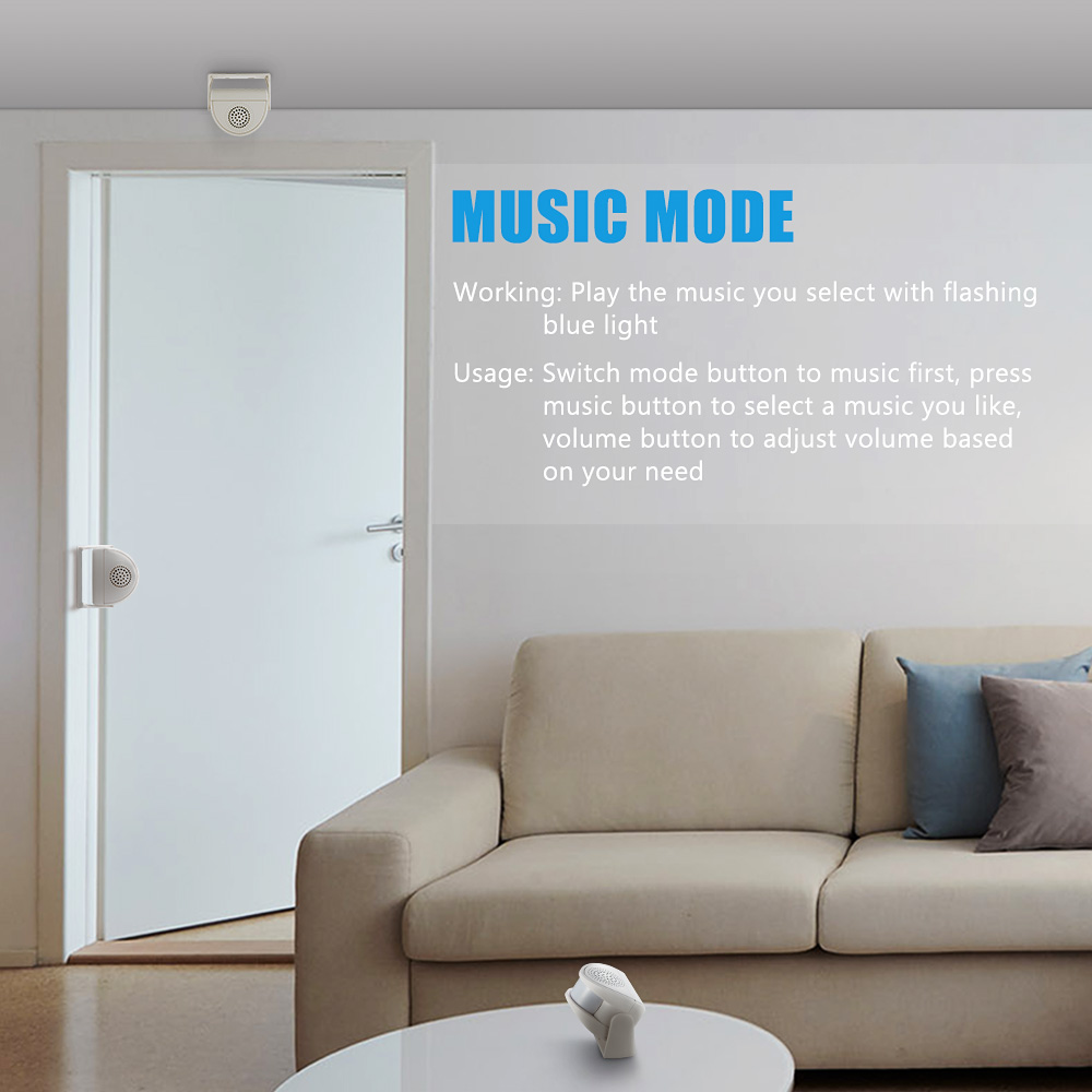 Wireless PIR Motion Sensor Doo - Home Security Bell のレビューと価格