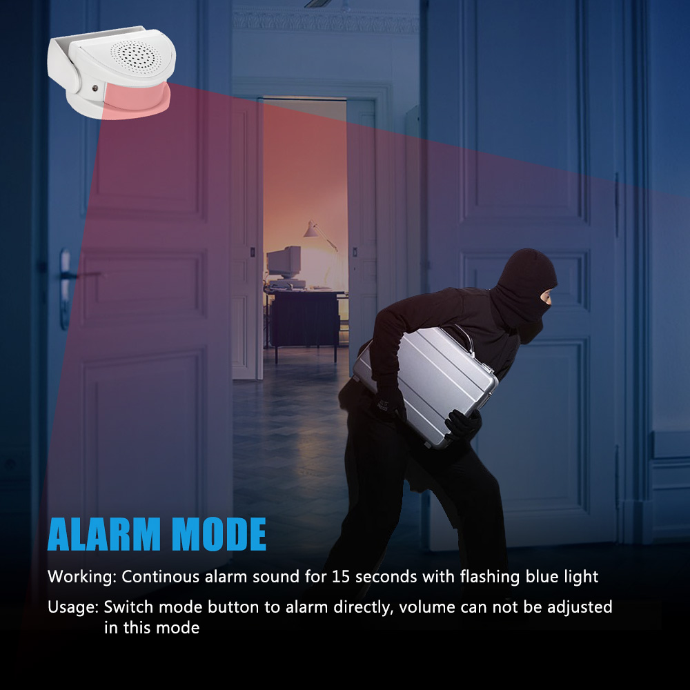 Wireless PIR Motion Sensor Doo - Home Security Bell のレビューと価格