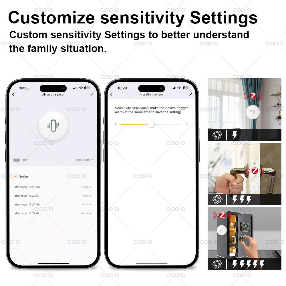 Tuya Zigbee Smart Vibration Se - Window Alarm Sensor のレビューと価格