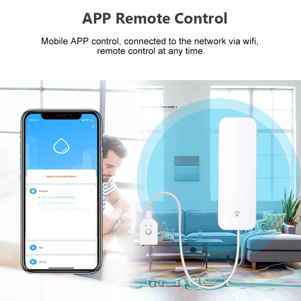 Tuya WiFi Zigbee Water Sensor  - Home Security With Ai のレビューと価格