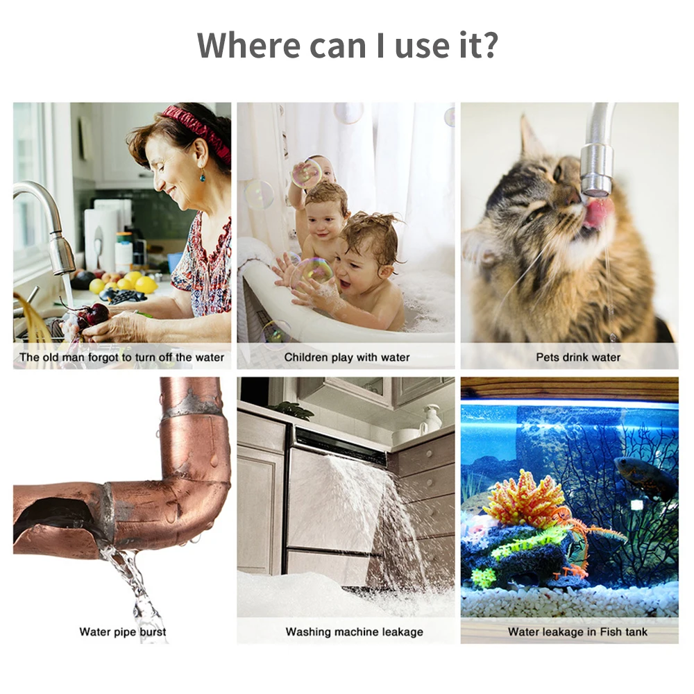 Tuya WiFi Zigbee Water Sensor  - Home Security With Ai のレビューと価格