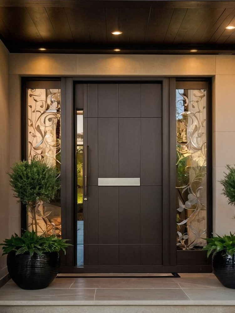 Entrance Entry Door Pivot Fron - Home Security Front Door のレビューと価格