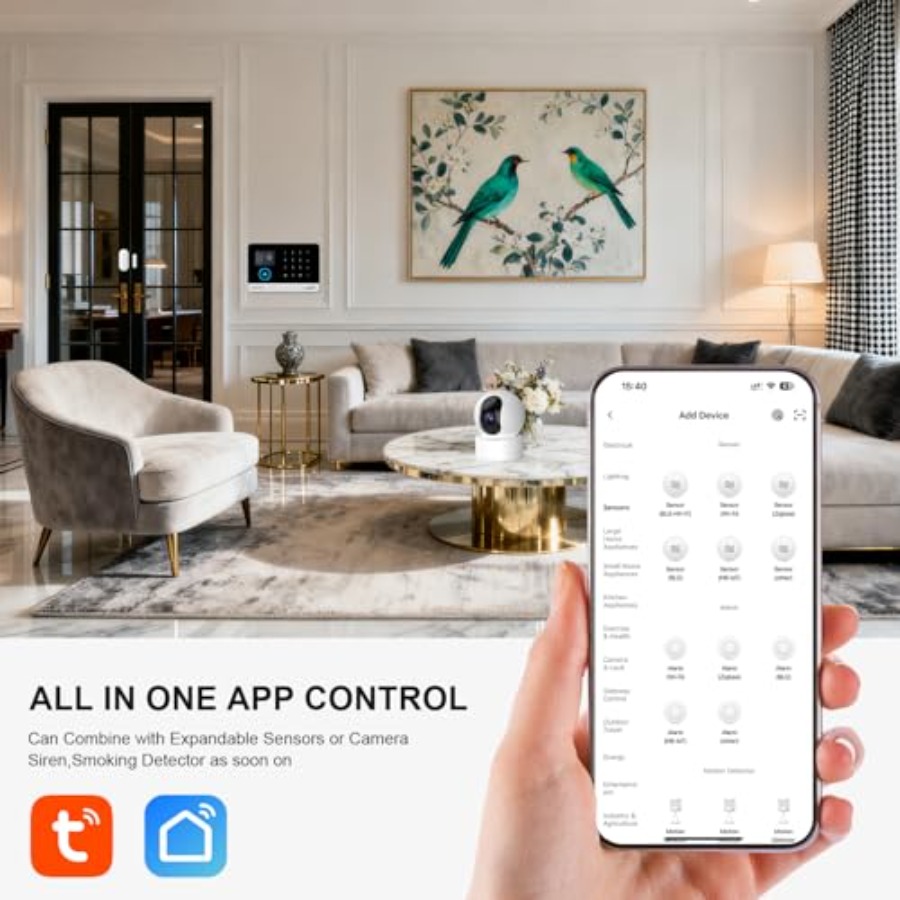 Home security alarm system: 4G - Home Security No Monthly Fee のレビューと価格